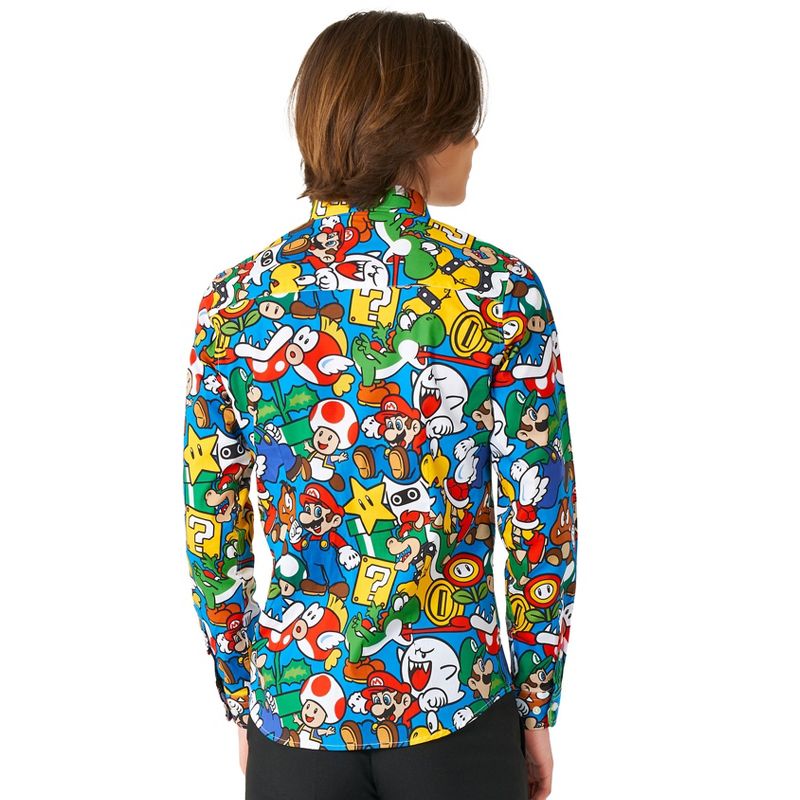 OppoSuits Teen Boys Shirt - Super Mario - Multicolor, 2 of 6