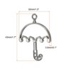 Unique Bargains DIY Crafts Earrings Necklace Bracelet Making Alloy Open Back Umbrella Bezel Pendants 10 Pcs - 2 of 4