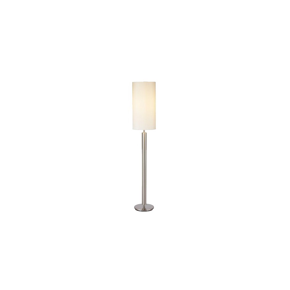 58  Hollywood Floor Lamp - Adesso You can put a little Hollywood style in your home, even if you don't live in Beverly Hills. A simple, classic style with a bold presence, the Hollywood floor lamp is the perfect choice for a modern bedroom or sophisticated living space. The tall ivory silk shade complements a chunky brushed steel pole. Control the light with a three-way touch sensor switch. This lamp is not compatible with CFL bulbs or smart outlets. Bulb is not included. Color: One Color.