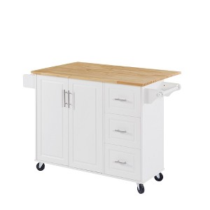 Ridstar 35.5 in. H White Kitchen and Dining Cabinets with Drawers & Storage - 1 of 4