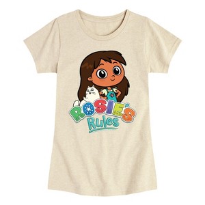 Girls' - Rosie's Rules - Rosie And Logo Fitted Short Sleeve Graphic T-Shirt - 1 of 3