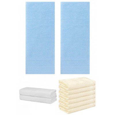 REGALWOVEN Striped Soft Absorbent Bathroom Cotton Towel Set 3 Pcs