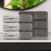 100% Cotton Medium Weight Two-Toned Jacquard and Solid Assorted Towel Set by Blue Nile Mills - 2 of 4