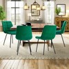 CENGHU Velvet Dining Chairs Set of 2, Modern Dining Room Chairs with Metal Legs, Upholstered Dining Chair for Kitchen, Living, Dining Room - 3 of 4