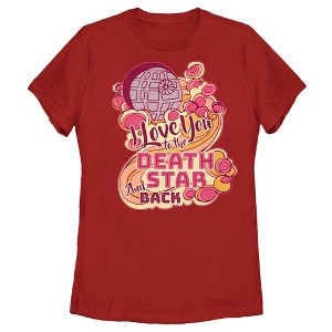 Women's Star Wars I Love You to the Death Star and Back T-Shirt - 1 of 4