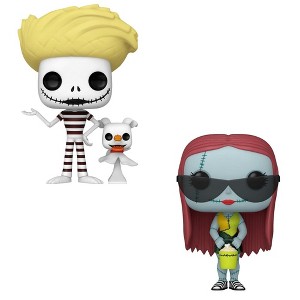Funko 2 Pack Nightmare Before Christmas - Jack with Zero (Beach) & Sally with Glasses (Beach) #1470 #1469 - 1 of 3