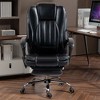 NicBex Adjustable Office Chair Modern PU Leather Massage Computer Chair with Arms, Retractable Footrest and Heating Function for Office, Study - 2 of 4