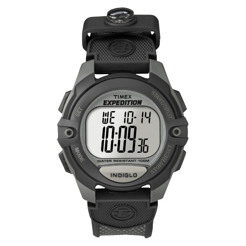 Men's Timex Expedition Digital Watch - Gray/black T40941jt : Target