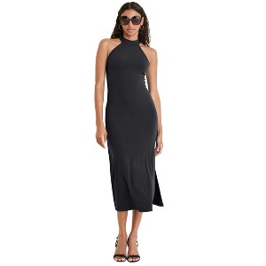 VENUS Womens High Neck Midi Dress - 1 of 4