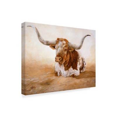 Trademark Fine Art - Kathy Winkler 'Easy Rider Cows' Wood Slat Art