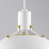 Maxim Lighting Dawn 1 - Light Pendant in  White/Satin Brass - 2 of 3