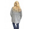 Women's Tiered Jacket Hoodie - Flowerdaze - 3 of 4