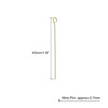 Unique Bargains DIY Craft Necklaces Bracelets Earrings Jewelry Making Iron 21 Gauge Eye Pins 200 Pcs - 2 of 4