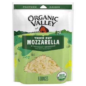 Organic Valley Mozzarella Thick Shredded Cheese - 6oz - 1 of 4