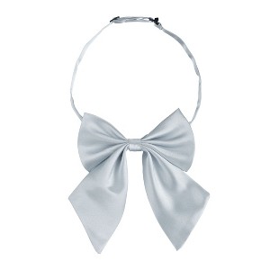 INSPIRE CHIC Women's Pre-Tied Bowknot Solid Color Ribbon Bow Ties - 1 of 4