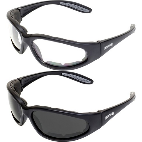 2 Pairs of Global Vision Eyewear Hercules Plus Safety Motorcycle Glasses - image 1 of 4