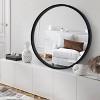 Americanflat - 32x32 Framed Black Round Mirror Circle Mirror for Bathroom, Bedroom, Entryway, Living Room - 2 of 4