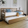 ChaletPosh Twin Size Wooden Daybed with Trundle - 2 of 4