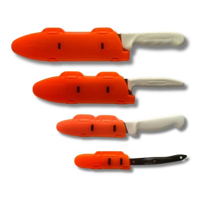 Blade Guard Clear Knife Blade Guard – Edge Protector, Made in USA, 4Pk set (4in, 6in, 8in, 10in)