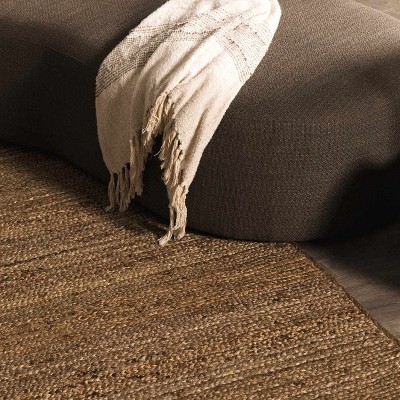 Hauteloom Shippagan Tan Jute Braided Rug