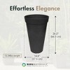 Tierra Verde Aria Indoor Outdoor Self Watering Tall Round Planter, Weatherproof for Patio, Garden, and Porch Use - 4 of 4