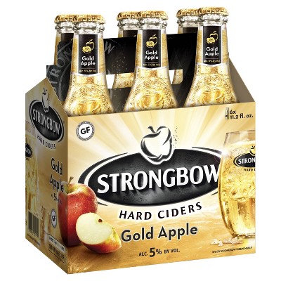  Strongbow Gold Apple Hard Cider - 6pk/11.2 fl oz Bottles 