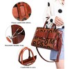 Generic Tote Bag for Women Soft Vegan Leather Satchel Handbags Retro Shoulder Bag - 2 of 4