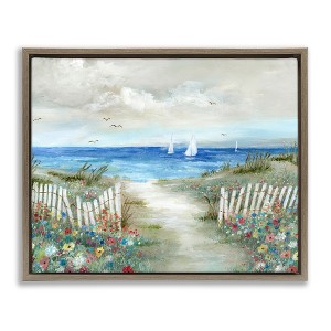 Stupell Industries Gorgeous Traditional Beach Scene, 21" x 17" - 1 of 4