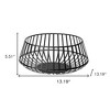 HomeRoots Set of Two Black Metal Decorative Bowl - 3 of 4