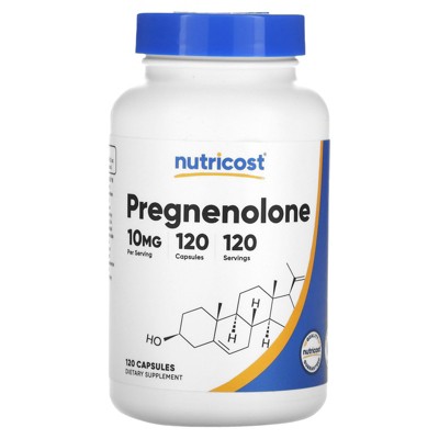 Nutricost Pregnenolone, 10 mg, 120 Capsules