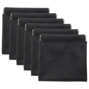 Unique Bargains Mini Waterproof PU Leather Portable Mini Cosmetic Bags 6 Pcs - 1 of 4