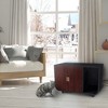 Teamson Pets Wooden Cat Litter Tray Box Washroom Puppy Toilet Large Walnut ST-K100011 - 2 of 4