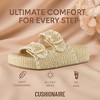 CUSHIONAIRE Panama Sandals for Women 2025 – Slip-On Casual, Lightweight Summer Slides - Platform Sandals Women Beach Footwear - 2 of 4