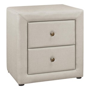 Monarch Specialties Accent Table Side End Nightstand Lamp Living Room Bedroom Metal Laminate Black Contemporary Modern - 1 of 4