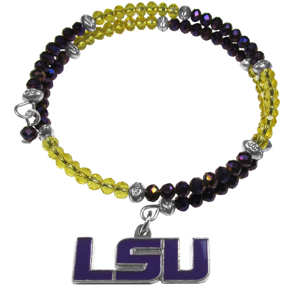 Photos - Bracelet NCAA LSU Tigers Memory Wire Crystal 