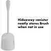 Automatic Toilet Brush with Self-Opening Canister - Hands-Free Operation, Compact and Hygienic Bathroom Storage Solution - 2 of 4