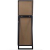 16"x57" Framed Floor Free Standing Mirror with Easel Black - Gallery Solutions - image 2 of 4