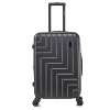 DUKAP Zahav Lightweight Hardside Medium Checked Spinner Suitcase - Black - 2 of 4