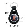 Carroll University Pioneers Logo Black Leather Keychain - 2 of 4