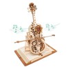ROBOTIME 3D Puzzle Model Wooden Model Kit Magic Cello  Building Kit Desk, Beige, 8.1"*7.3"*9.3" - 2 of 4