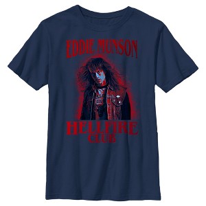 Boy's Stranger Things Hellfire Club Eddie Munson T-Shirt - 1 of 4