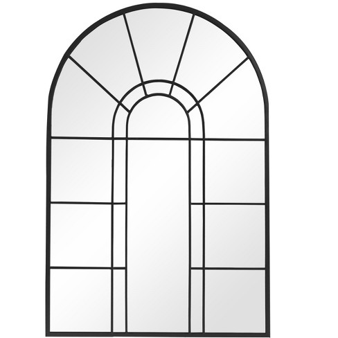 Pexfix Arched Metal Frame Wall Mirror : Target