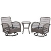 Sapphtopaz Outdoor Patio Furniture Set Rattan Chairs Leisure Patio Chairs with Cushions and Coffee Table for Backyard, Camping, Terrace - 2 of 4