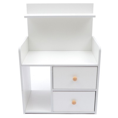 YIYIBYUS 2 Drawers Multifunctional Bedside Cabinet Bedroom Nightstands