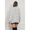 Women's Curvy Tweed Fringe Jacket - Plus - J.NNA - 2 of 4