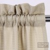 Kitchen Curtains Valance - Waterproof Short Window Tier Curtains for Bathroom & Cafe 60" x 15"  Window Treatment for Small Windows & Living Room - 4 of 4