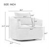OUTSUPPLY Green Swivel Barrel Accent Chair with Pillow, Single Sofa Chair with Rounded Armrests for Living Room, Bedroom, Office & Hotel - 2 of 4