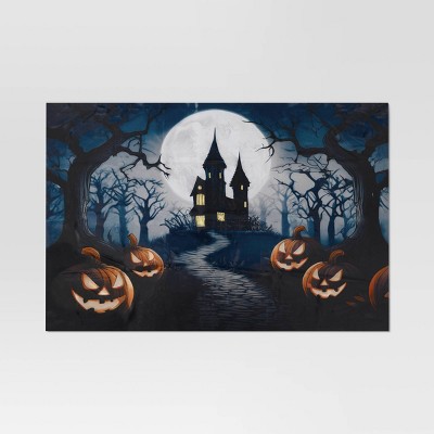 56" Jack and Haunted House Backdrop Halloween Decorative Prop - Hyde and EEK! Boutique™