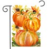 Briarwood Lane Fall Garden Flag 12x18 For Outdoor Watercolor Pumpkins For Fall Garden Flag Flags For Outside - 2 of 4