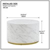 NicBex Modern 15.75" Round Coffee Table with Solid Frame for Living Room and Office - 2 of 4